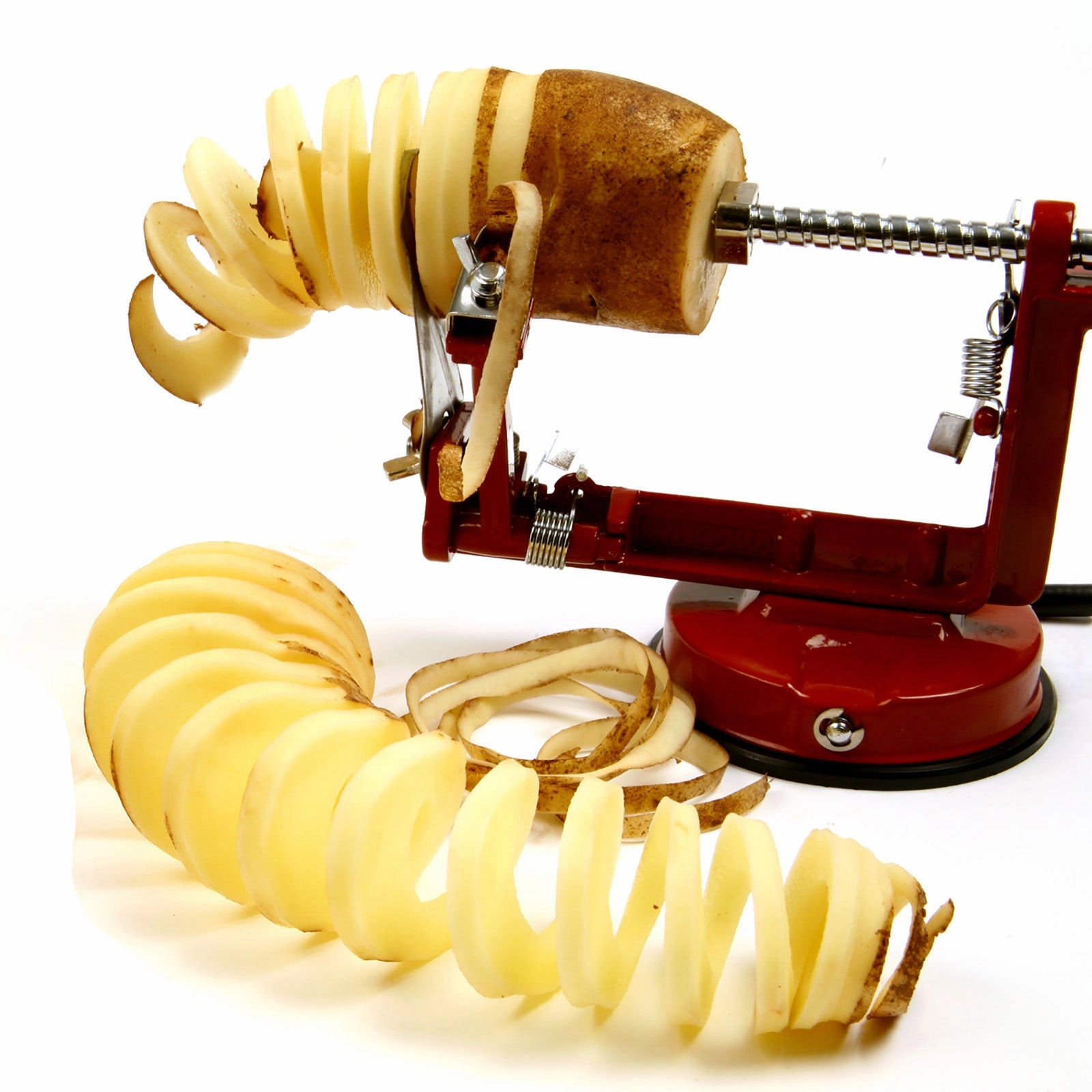 Norpro Apple-Master Parer, Slicer & Corer With Vacuum Base and Clamp for Rough Surfaces, Gray
