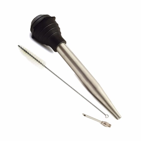 Norpro Deluxe Stainless Steel Baster with Meat Injector and Cleaning Brush Bakeware online promo