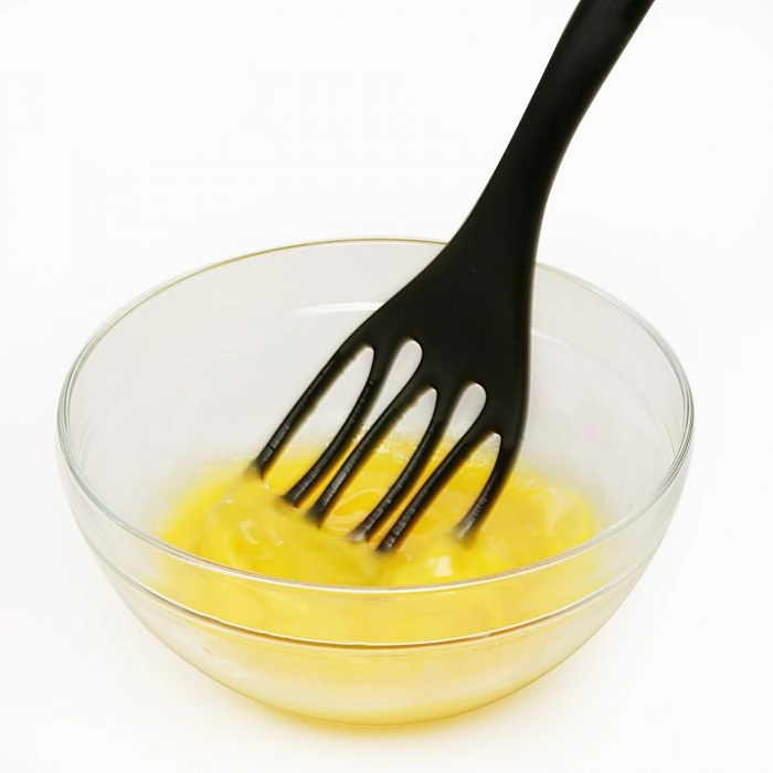 Norpro Grip-EZ Jumbo Fiskie Fork and Whisk Combo Kitchen Tool, Black