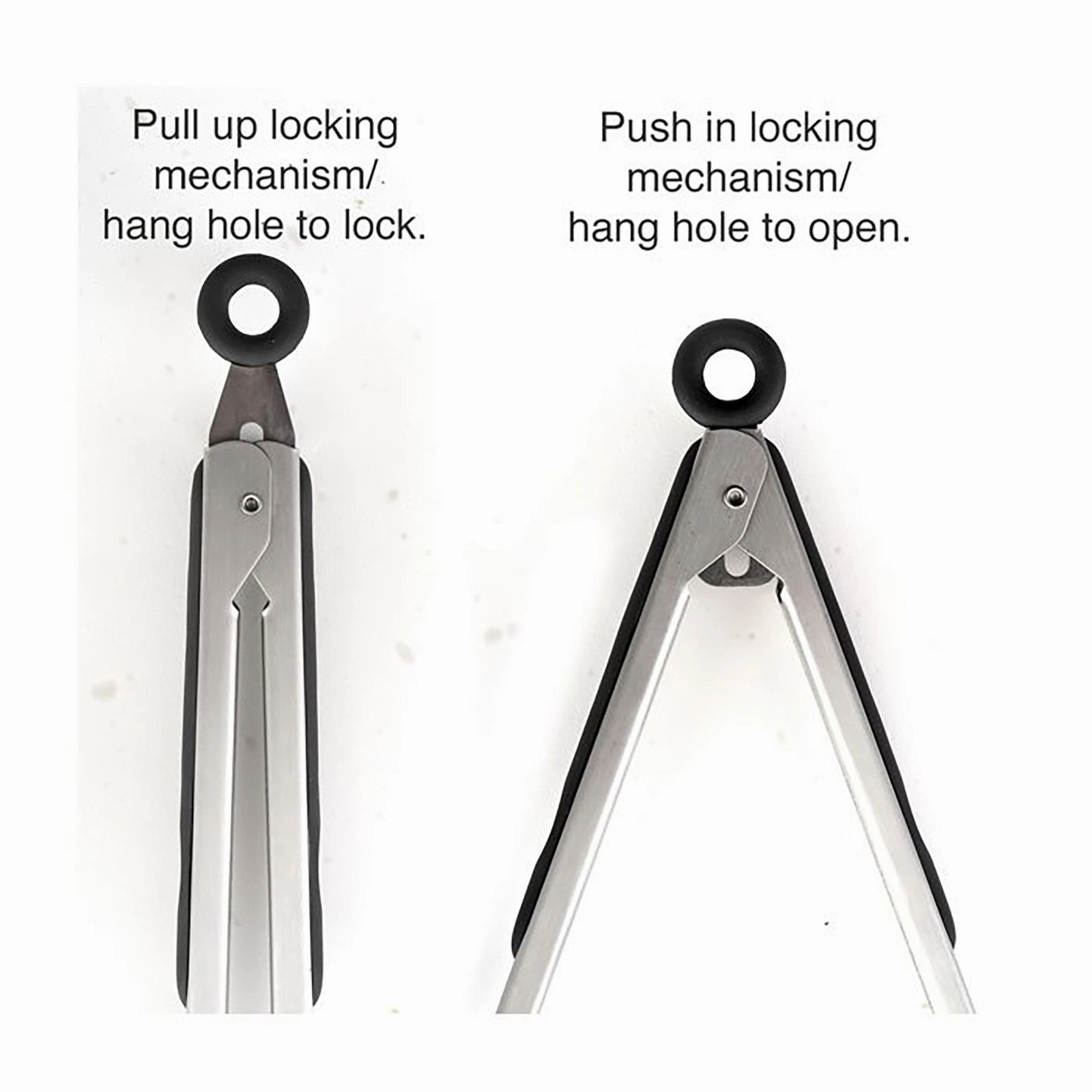 Norpro Grip-EZ Stainless Steel Locking Tongs, 12-Inch