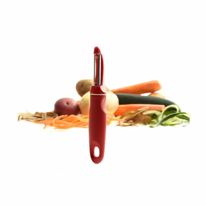 Norpro Grip-EZ Vegetable Peeler, 7.25-Inch, Red