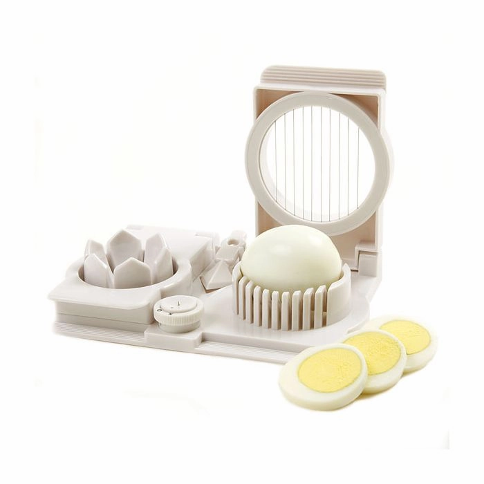 Norpro Multi Functional Egg Slicer, Wedger, Piercer and Garnish Tool, White