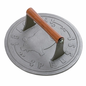 Norpro Round Cast Iron Bacon, Steak, and Burger Press, 8.75-Inch Cookware hot cookware outlet