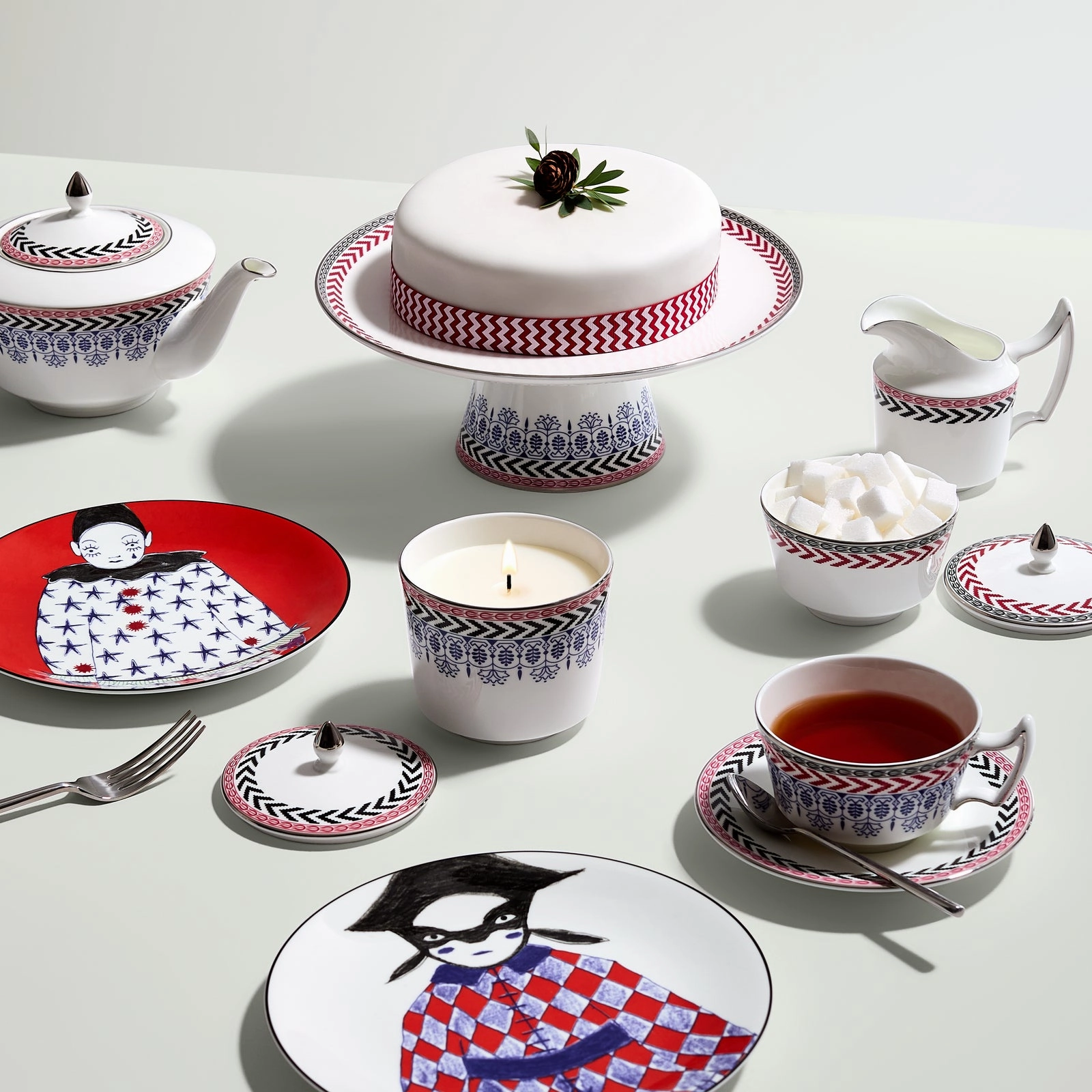 Nutcracker 8in Plate, Set of 2