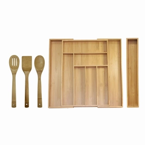 Oceanstar 5 Piece Bamboo Expandable Drawer Utensil Organizer Set Cooking Tools & Accessories mega discount