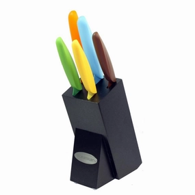 Oceanstar 6-Piece Non-Stick Coating knife set with Block Cutlery outlet discounts