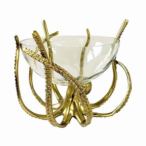Octopus Bowl, H26.5cm, Gold Serveware Good quality and affordable