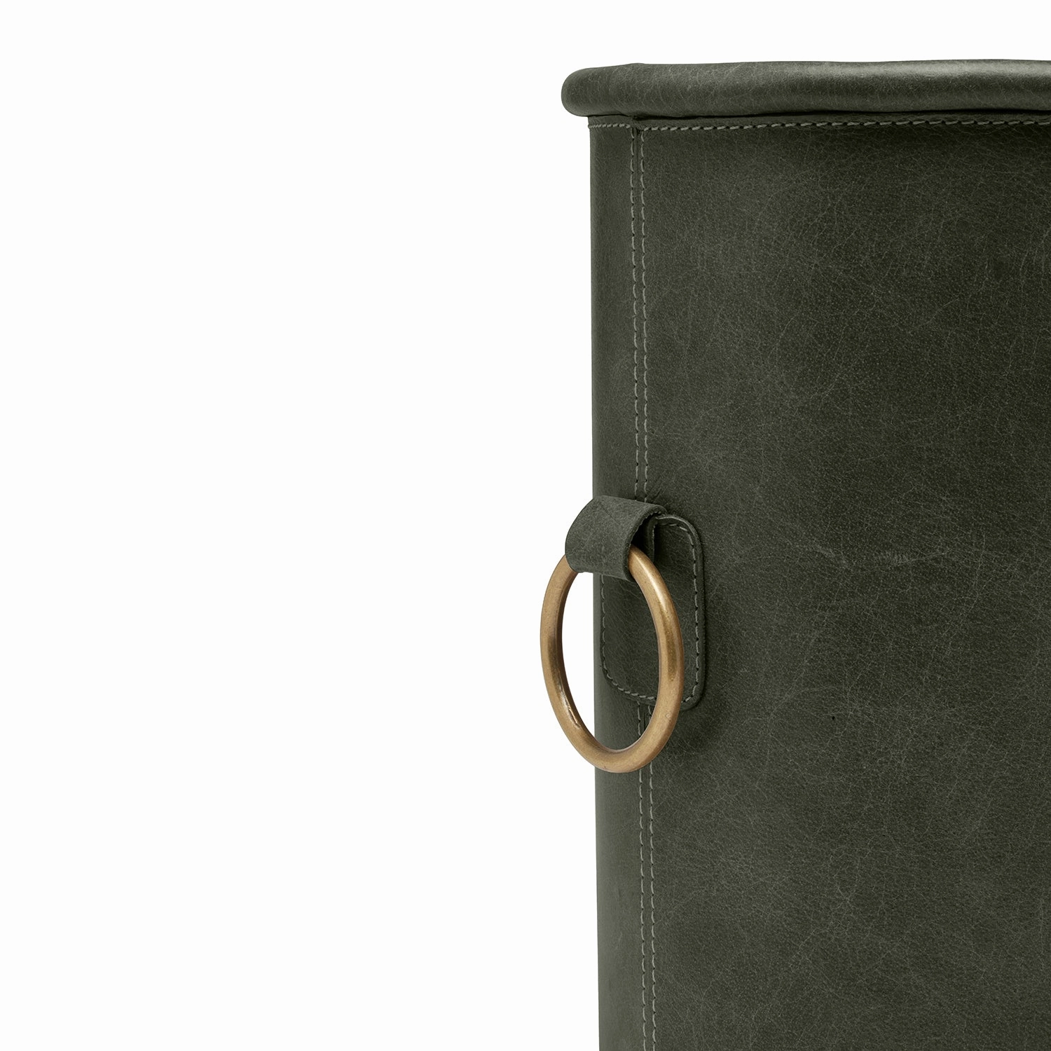 Ogden Full-Grain Leather Magazine Holder (Forest Green)