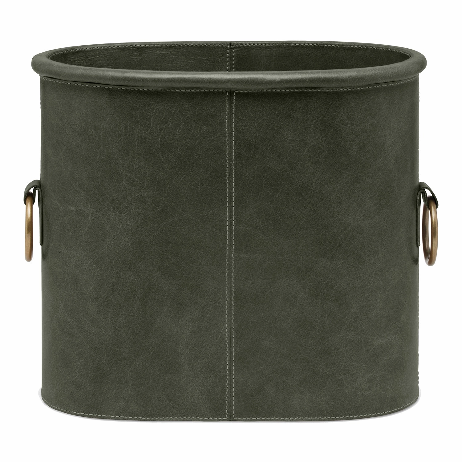 Ogden Full-Grain Leather Magazine Holder (Forest Green) Home Decor Office Organization Convenient shopping