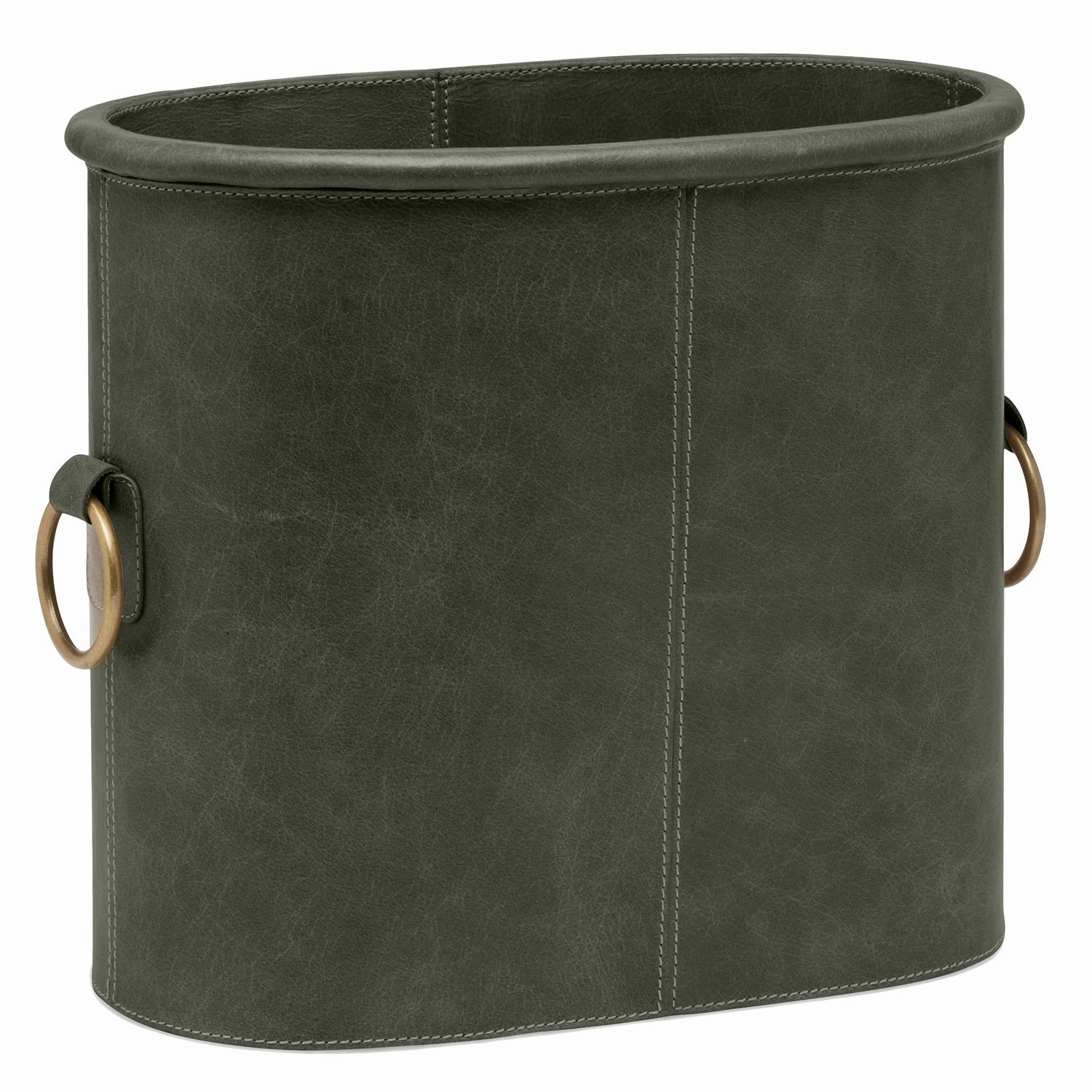 Ogden Full-Grain Leather Magazine Holder (Forest Green)
