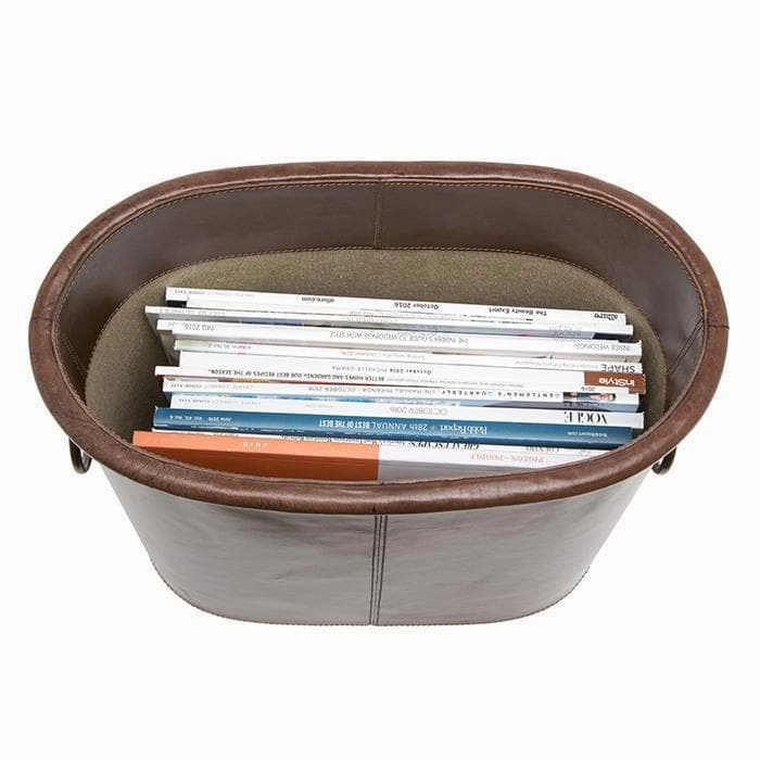 Ogden Tobacco Leather Magazine Holder