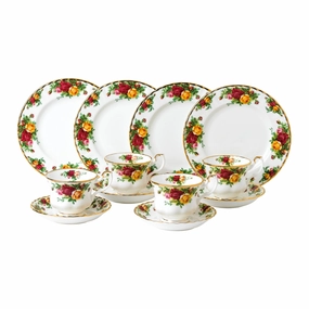 Old Country Roses 12 Piece Set Dinnerware bulk buy offers