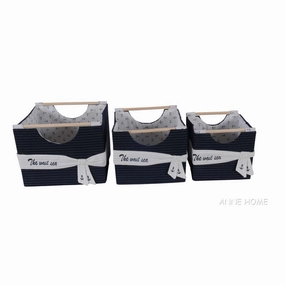 Old Modern Handicrafts AB011 Foldable Fabric Basket - Pack of 3 Dinnerware clearance deals
