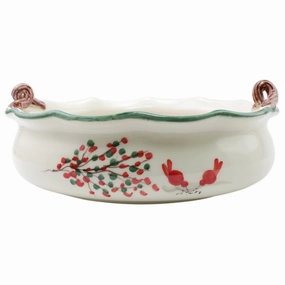 Old St. Nick Handled Scallop Large Bowl w/ Fireplace Serveware deals online