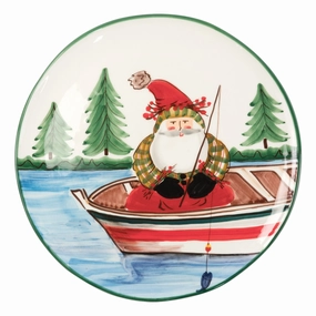 Old St. Nick Round Platter - Fishing Serveware deals online