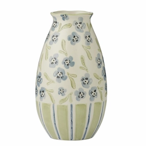 Olga Vase 10.5x20cm Blue/Olive Ceramic Cheap Vases for home