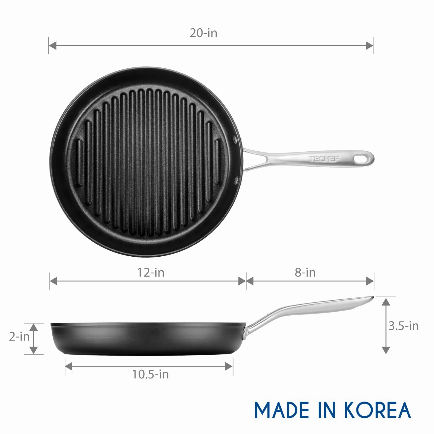 Onyx Collection - 12 Inch Grill Pan