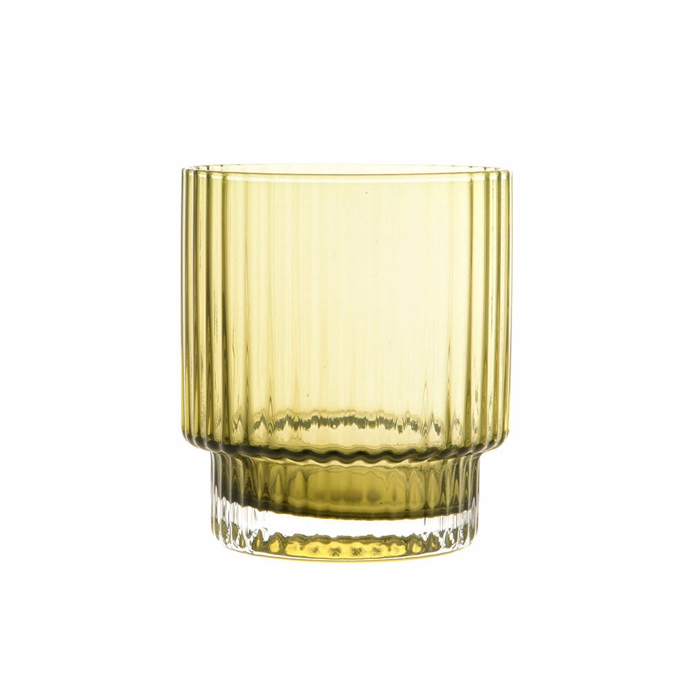 Optic Glass Tumbler Olive Green Glassware clearance picks