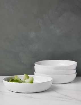Organic Low Bowl, (Set of 4) by Hawkins New York Dinnerware tableware promo