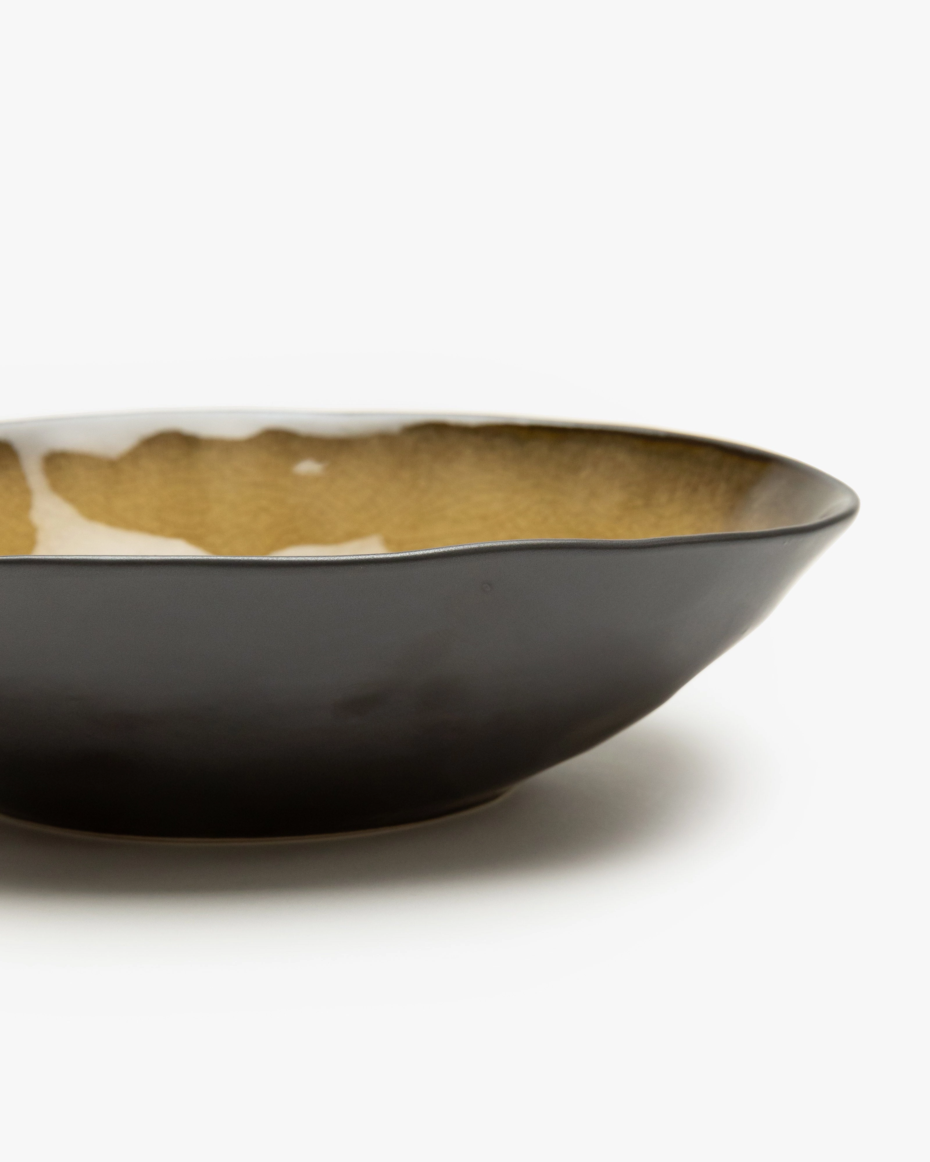 Oval bowl L green Pure