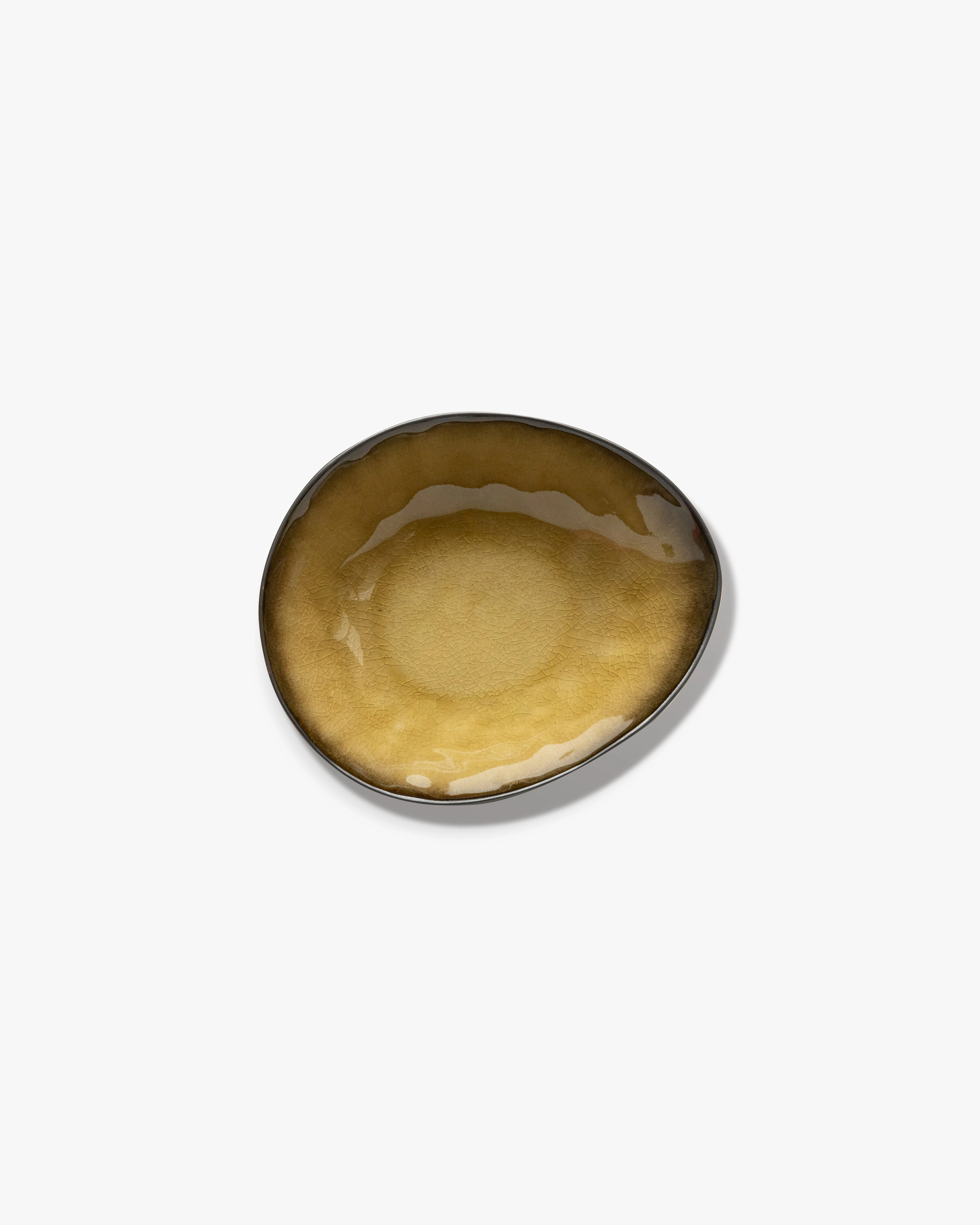 Oval bowl L green Pure