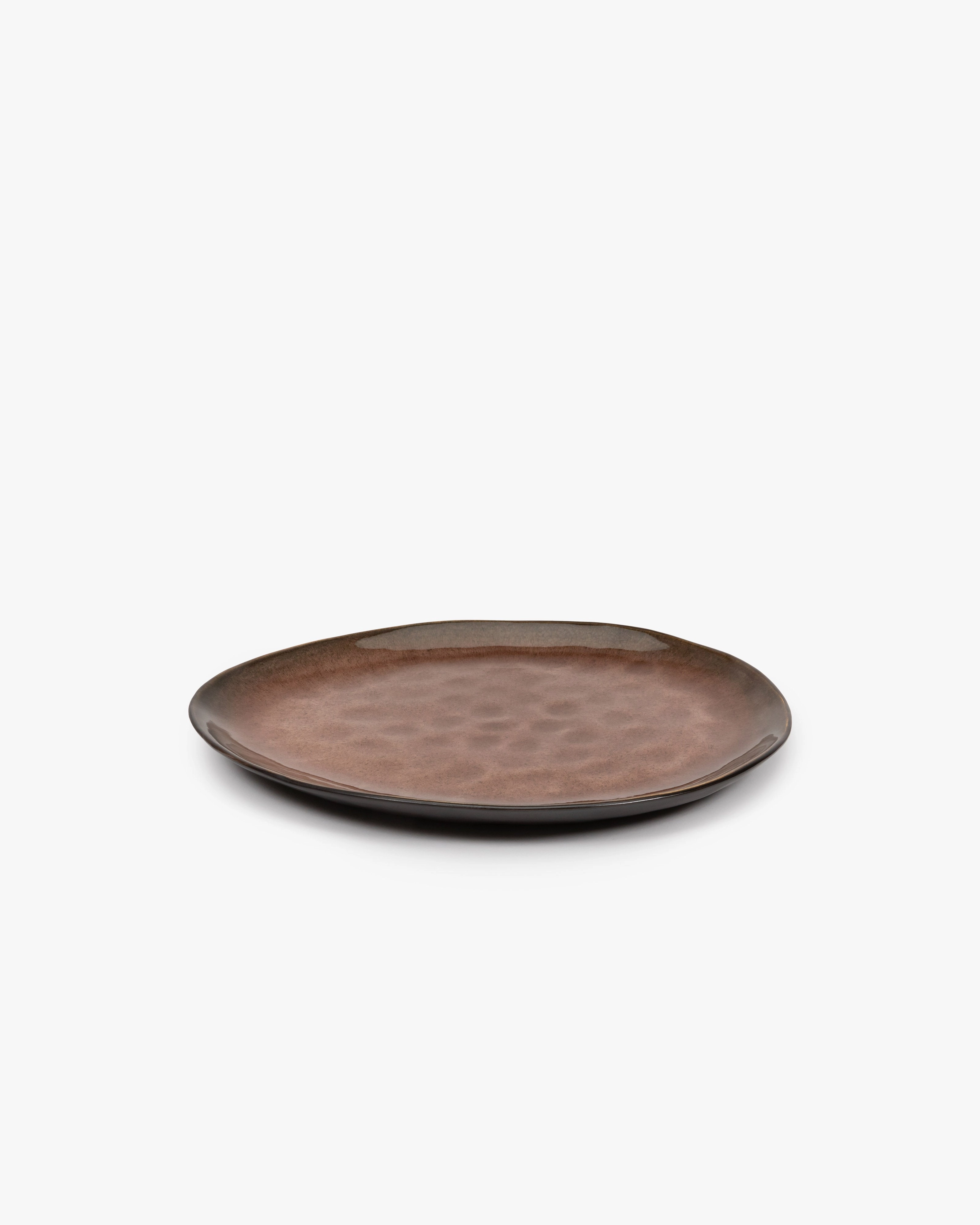 Oval plate L brown Pure Dinnerware tableware outlet