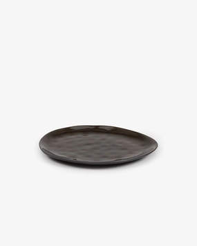 Oval plate L gray Pure Dinnerware tableware outlet