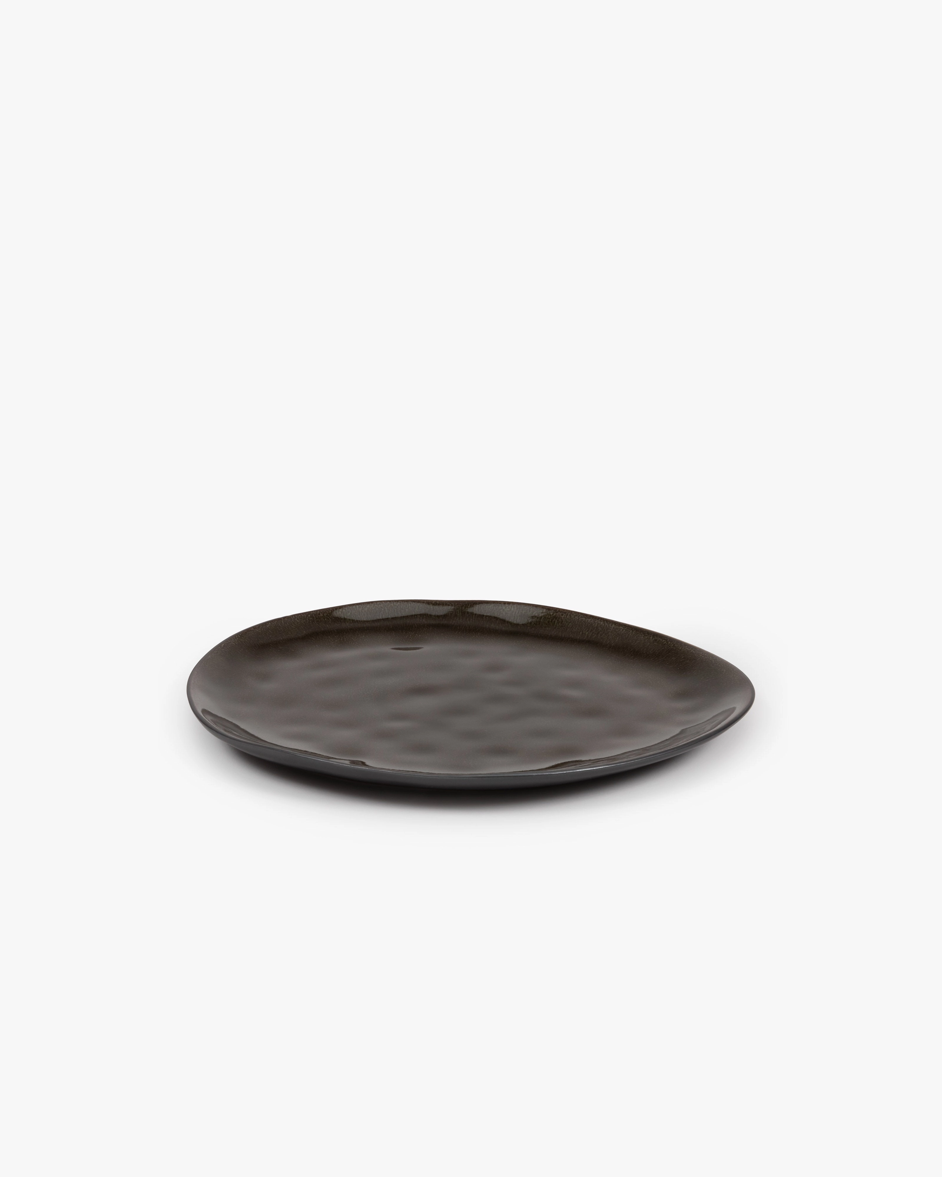 Oval plate L gray Pure Dinnerware tableware outlet