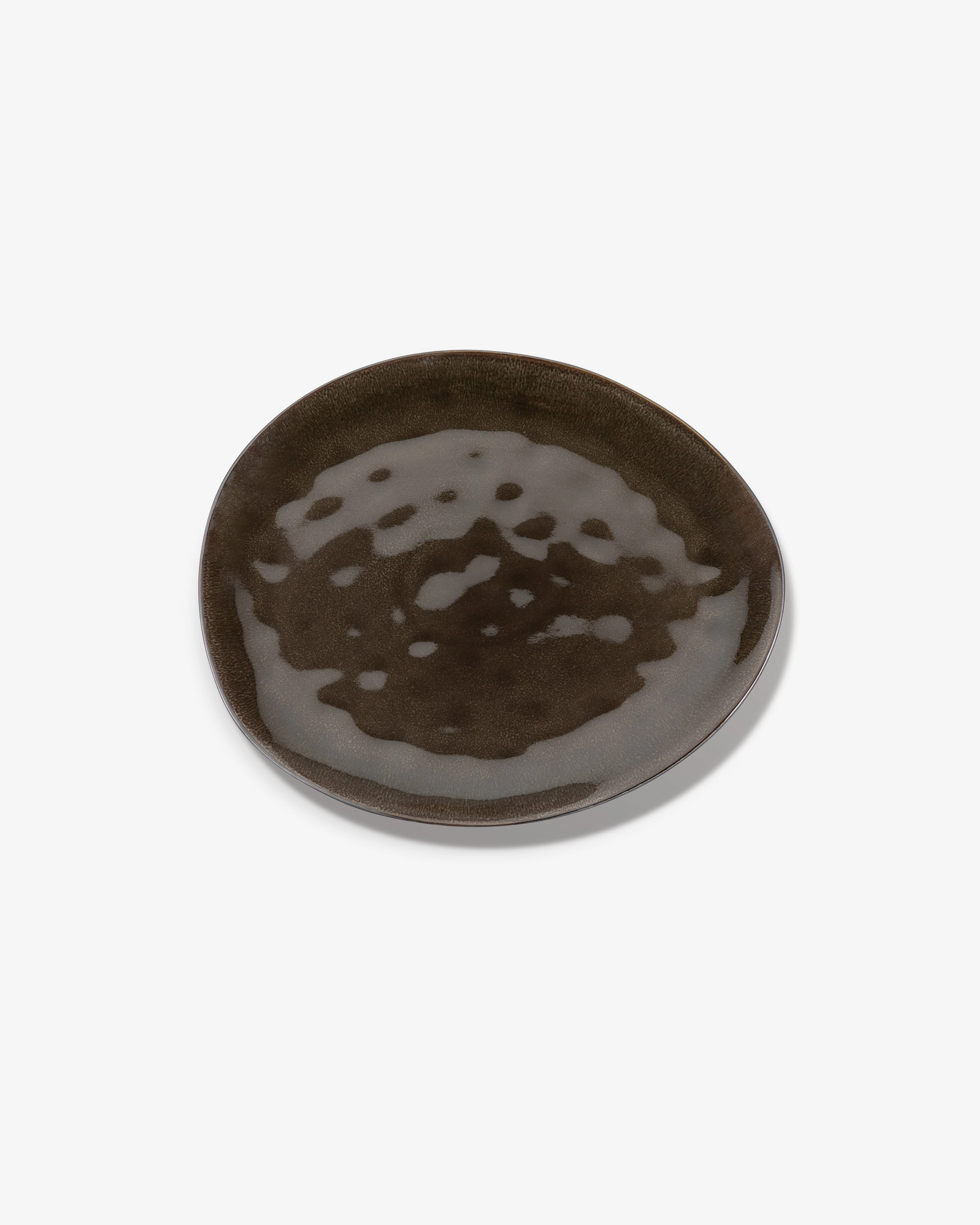Oval plate L gray Pure