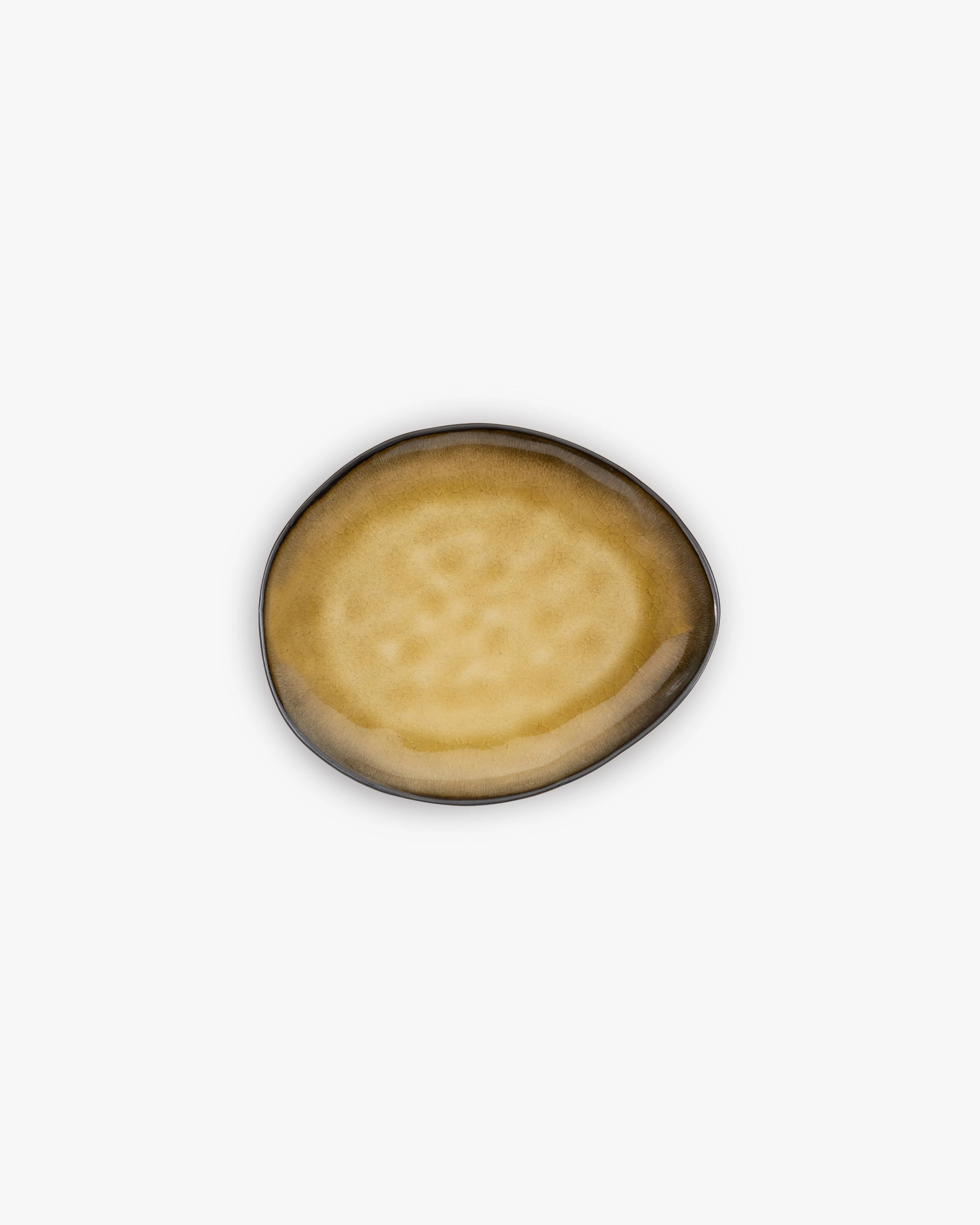 Oval plate M green Pure