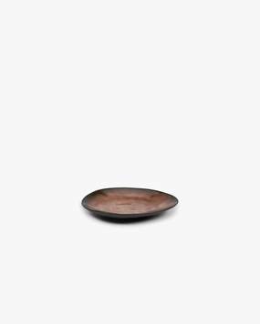 Oval plate S brown Pure Dinnerware tableware outlet