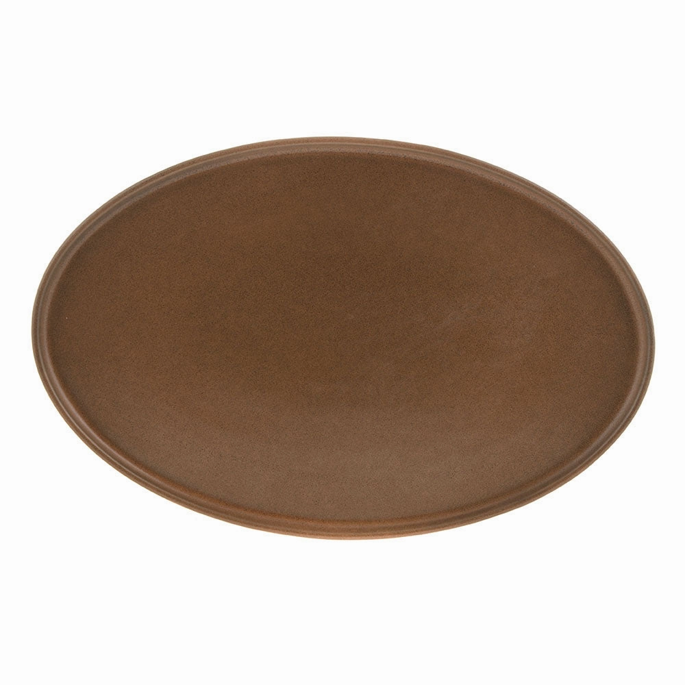 Oval Platter Stoneware Straight Leather Serveware clearance shop
