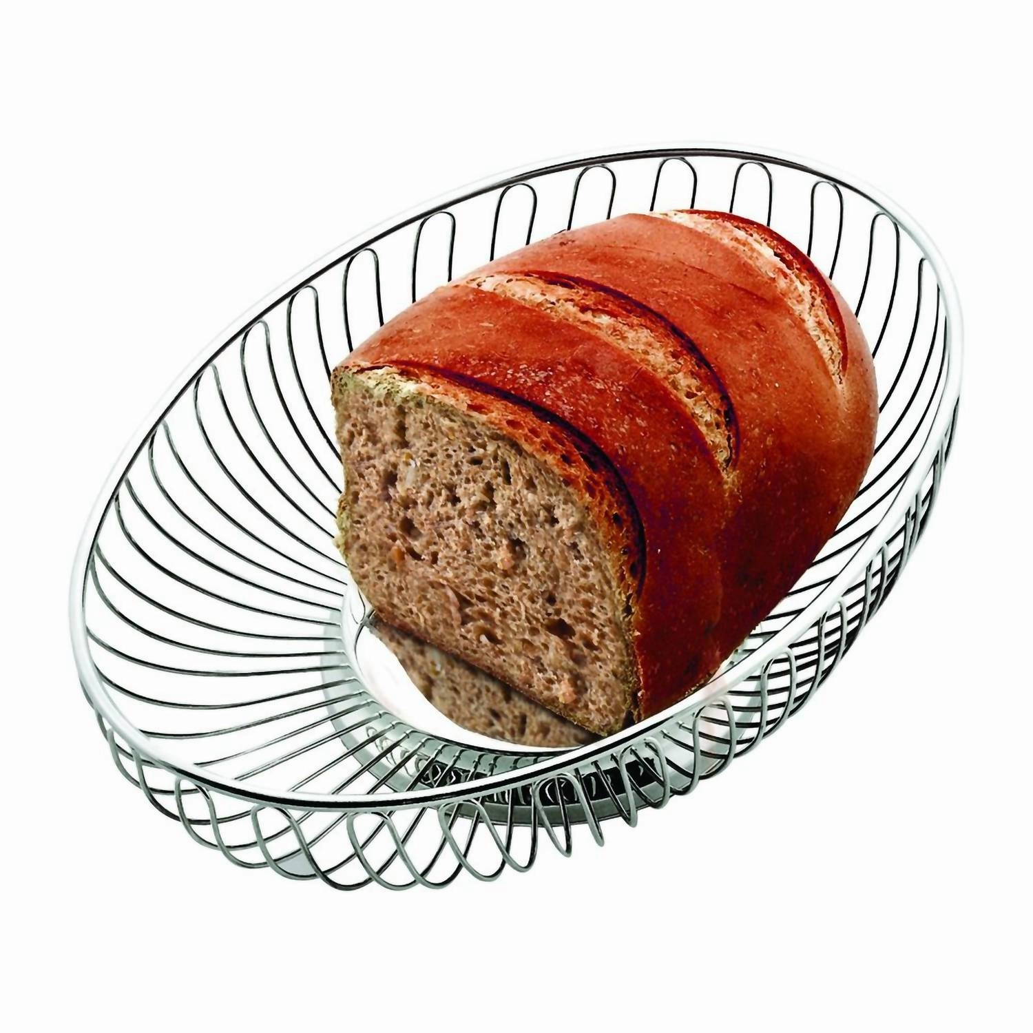 Oval Wire Basket In Silver