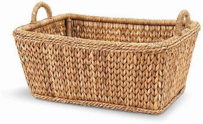 Palm Leaf Euro Market Basket Decorative Baskets clearance deals