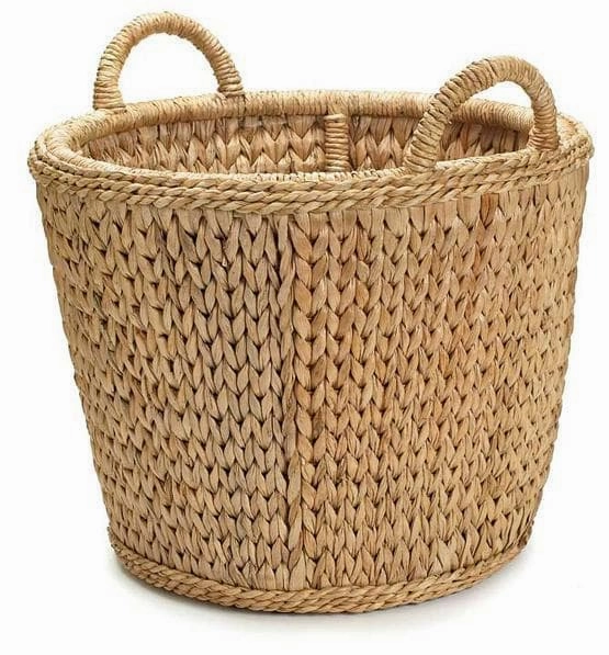Palm Sweater Weave Log Basket Decorative Baskets clearance deals
