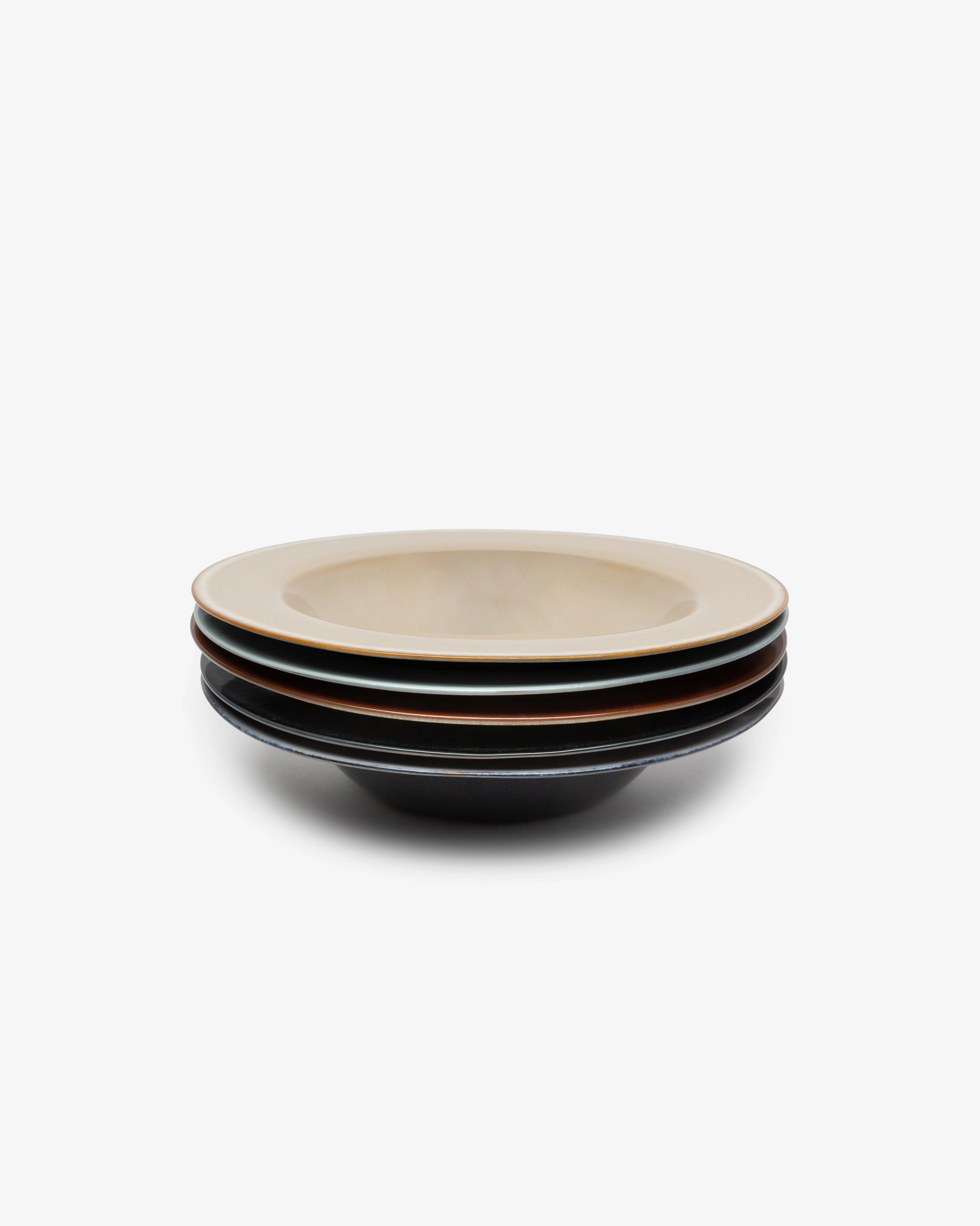 Pasta plate L light blue/smoky blue Terres de rves