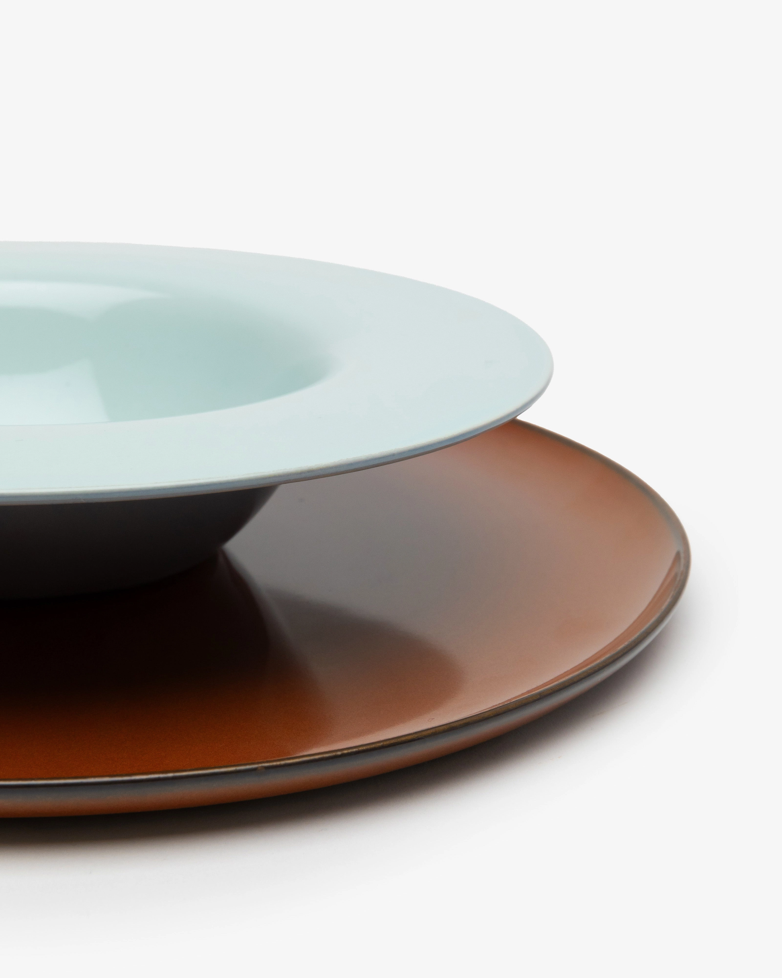 Pasta plate S light blue/smoky blue Terres de rves