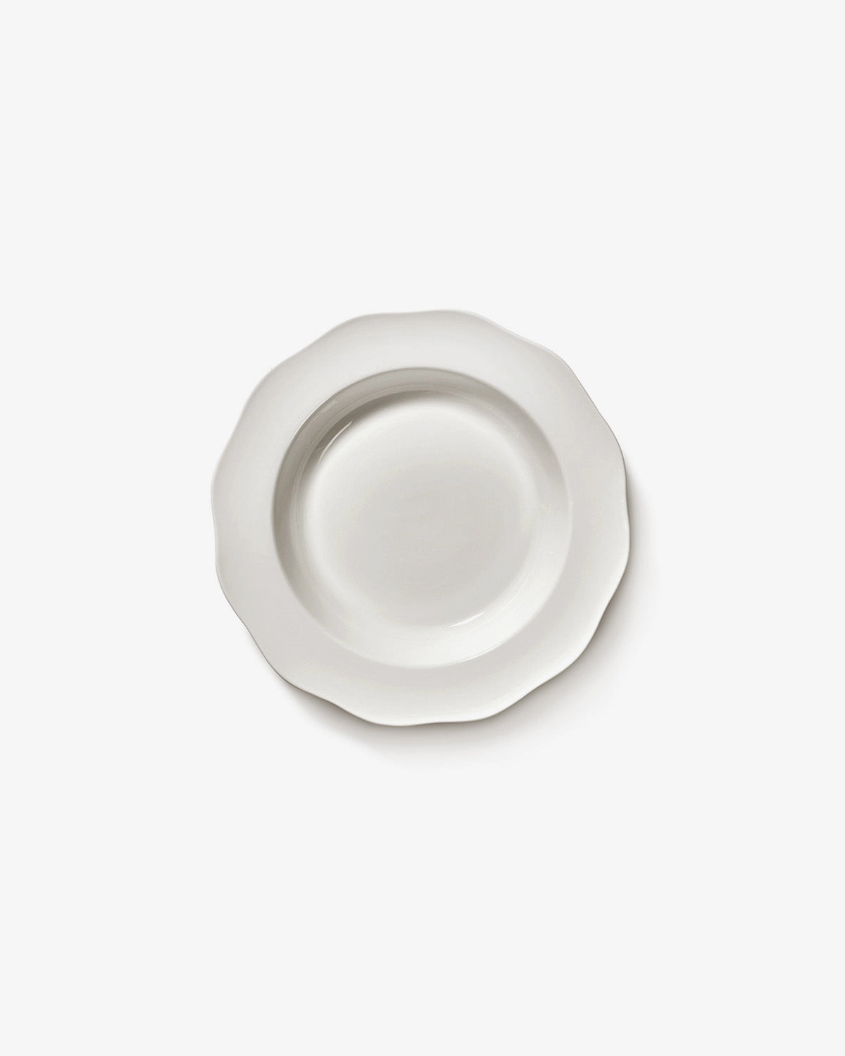 Pasta Plate White Silhouette