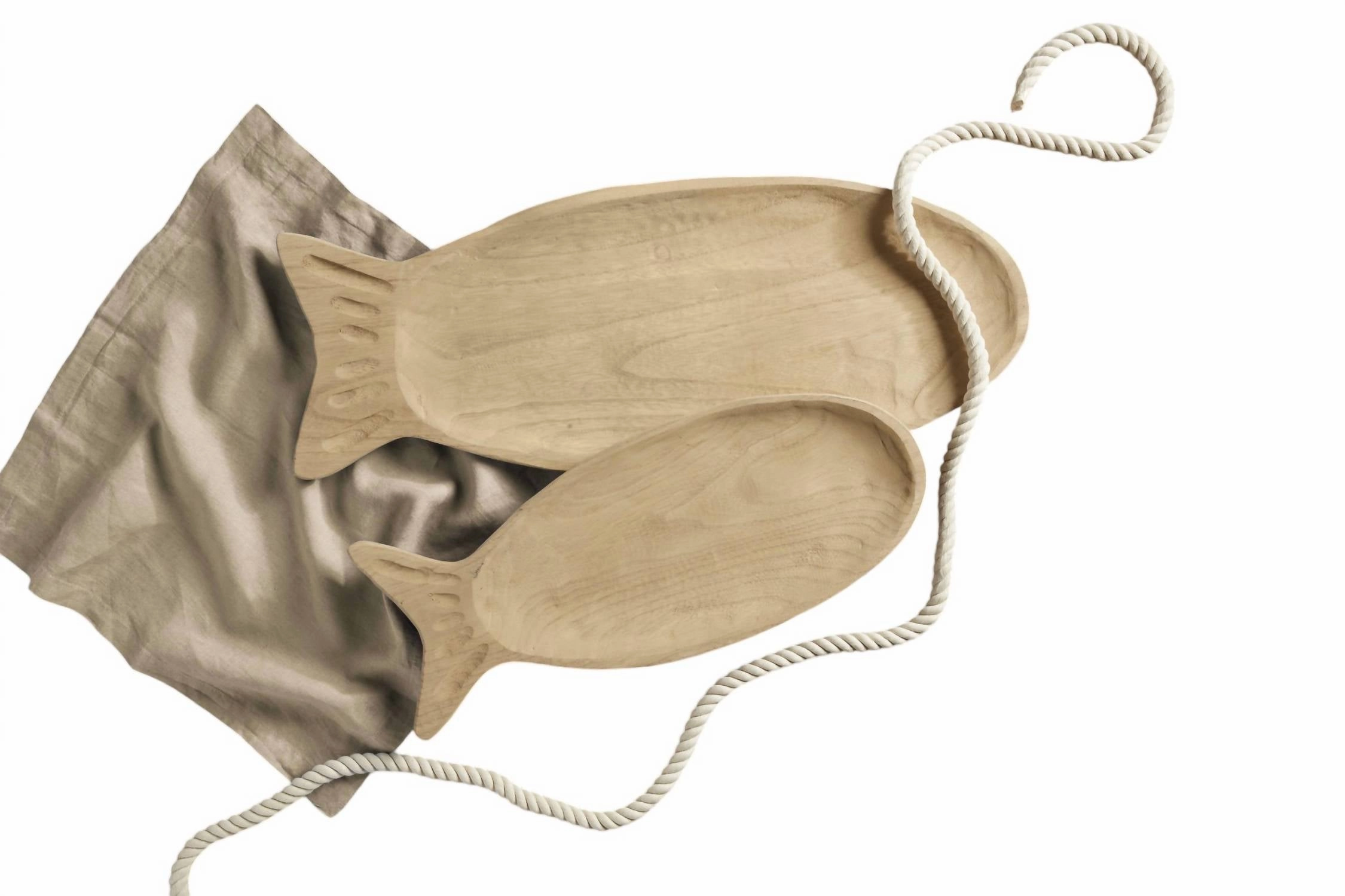 Paulownia Fish Tray Large In Natural