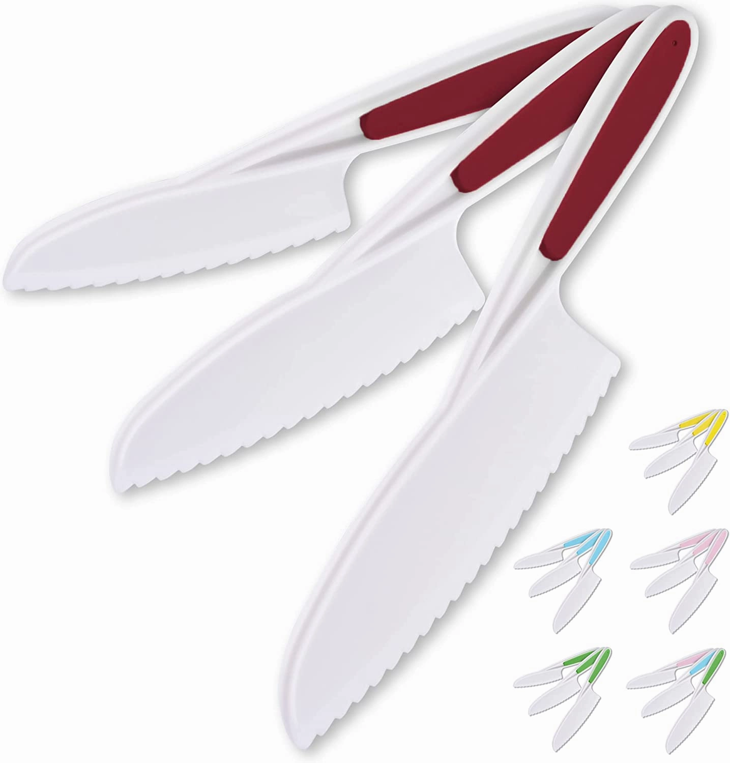 Perfect Starter Knife Set for Little Hands in the Kitchen (3-piece)
