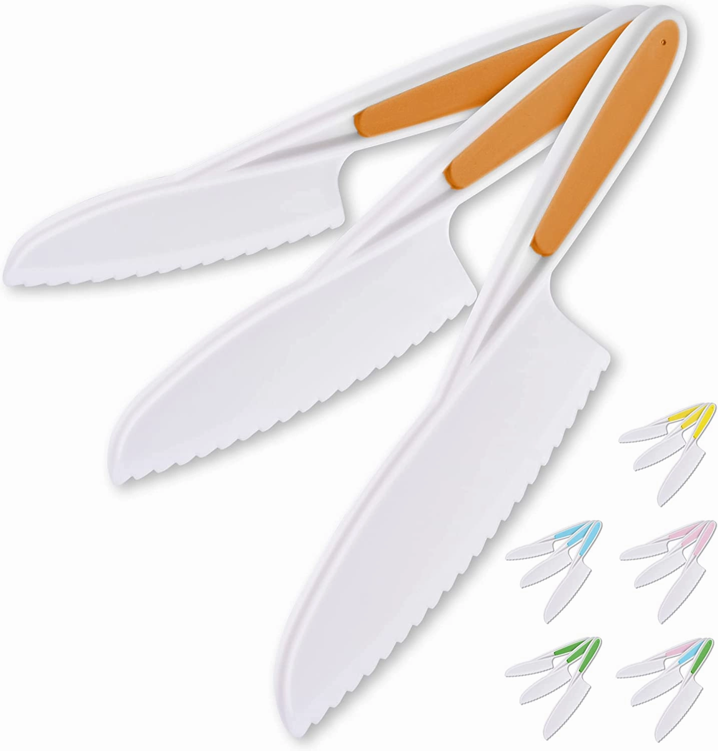 Perfect Starter Knife Set for Little Hands in the Kitchen (3-piece)