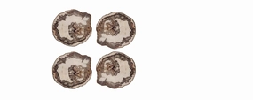 petrified wood coasters s/4 Entertaining Servingware discount