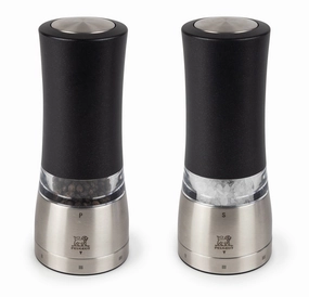 Peugeot Daman Electric Salt and Pepper Mill 2 Piece Set, Iridescent Black, 7-Inch Cooking Tools & Accessories buy more save more