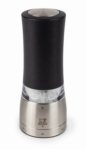 Peugeot Daman Electric Salt Mill, Iridescent Black, 7 Inch Cooking Tools & Accessories buy more save more