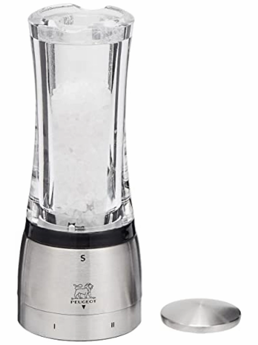 Peugeot Daman Shaftless 6.5 Inch Salt Mill, Stainless Steel