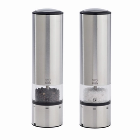 Peugeot Elis Sense Electric Salt & Pepper Mill Set, Stainless Cooking Tools & Accessories mega discount