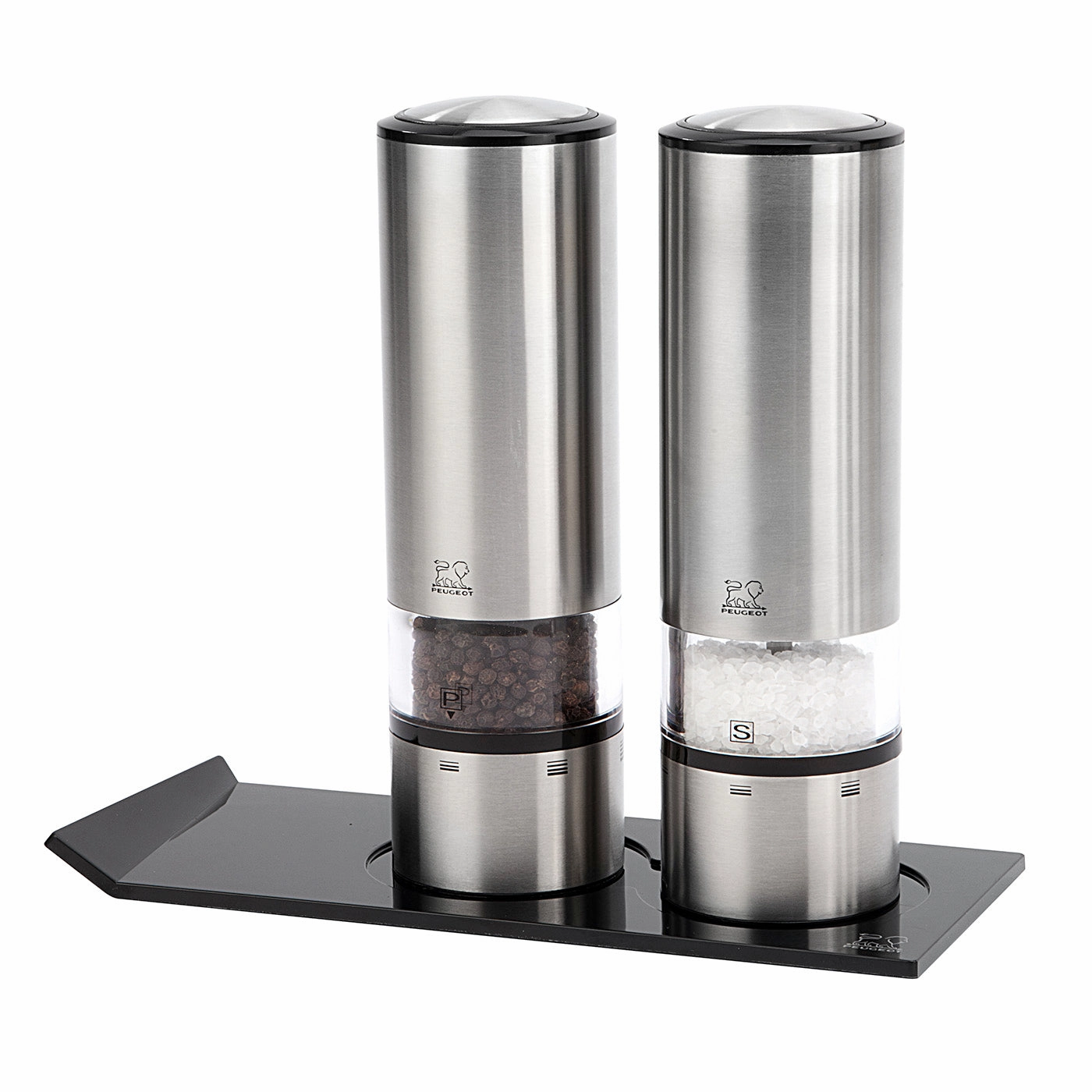 Peugeot Elis Sense Electric Salt & Pepper Mill Set, Stainless
