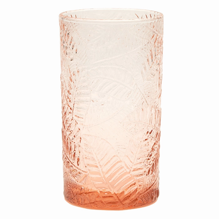 Peyton Pink Hand Blown Highball Glasses Set/4 Drinkware best price