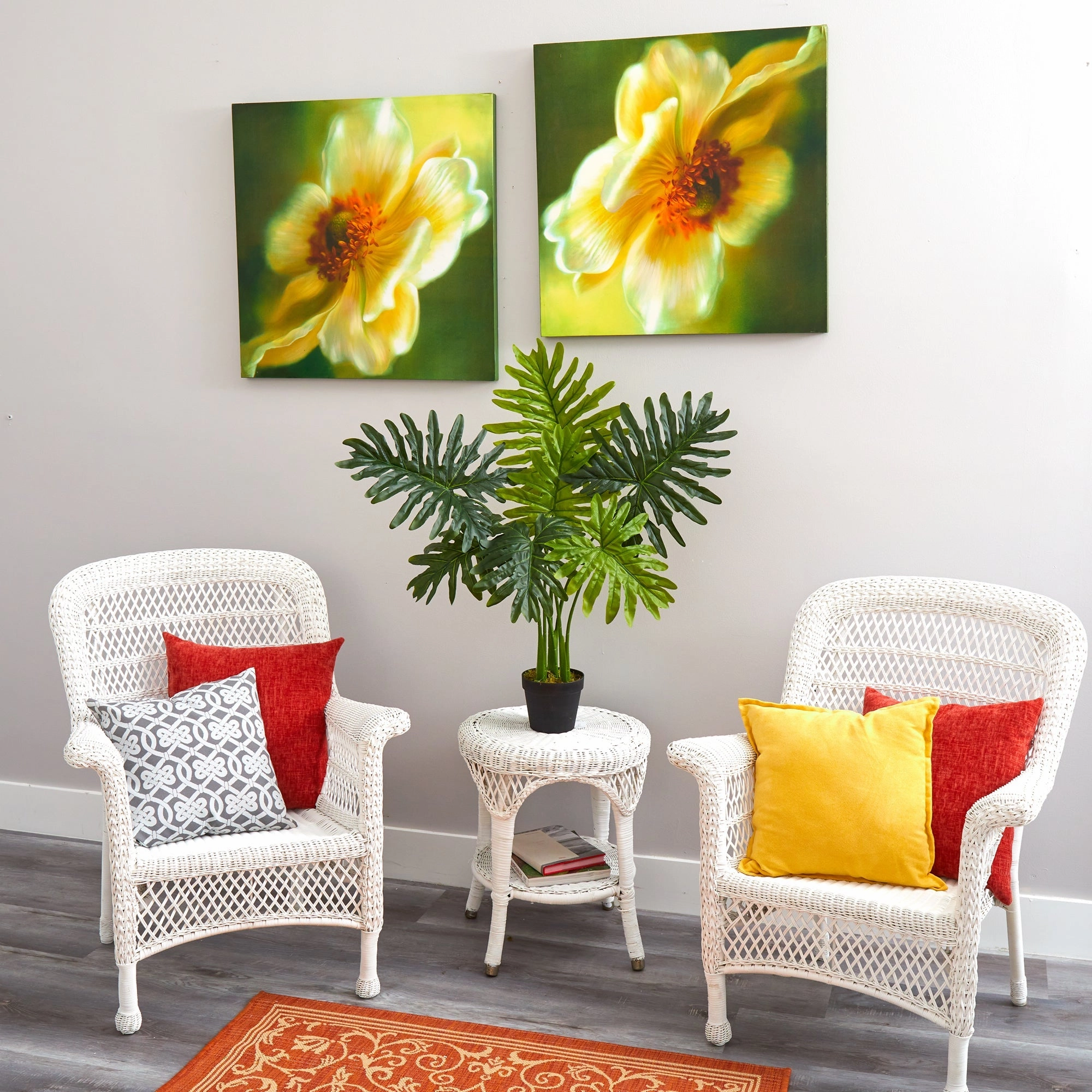 Philodendron Artificial Plant (Real Touch) 3'