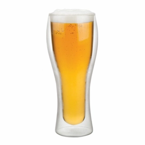 Pilsner Double Wall Beer Glass Drinkware Bar Essentials